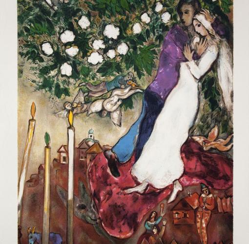«Les trois cierges», de Marc Chagall