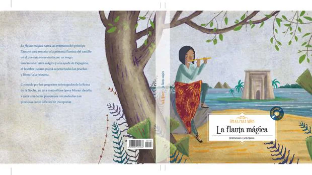 El primer libro y CD con la ópera «La flauta mágica», de Mozart