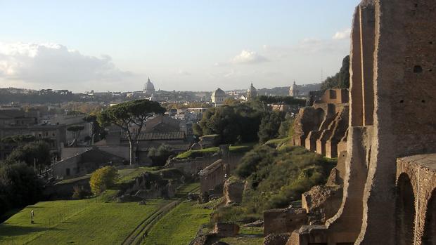 Vista del Palatino romano