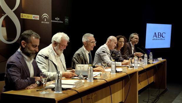 Garde, Moral, Vázquez, Muñoz, Sutil y Halffter, en la presentación del martes