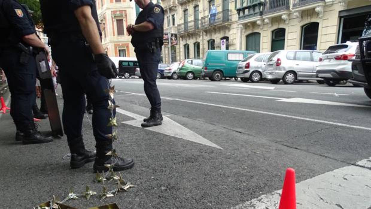 La presencia policial se ha hecho más visible estos Sanfermines