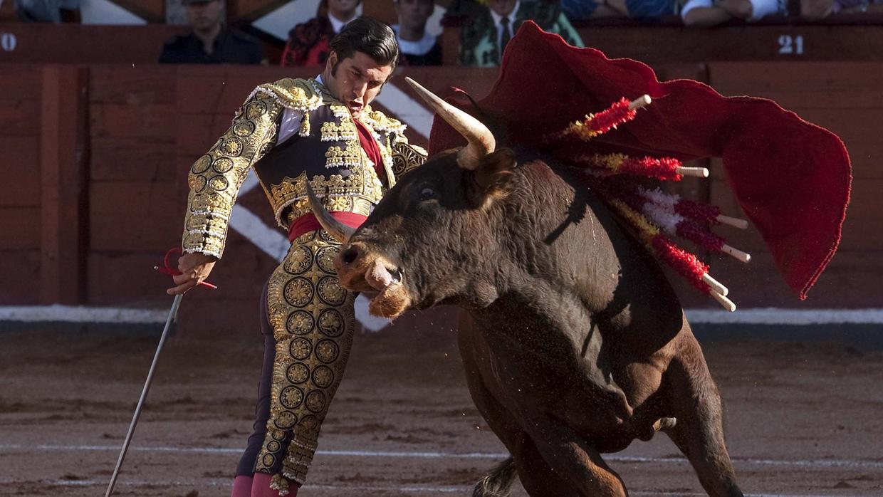 Morante de la Puebla, en la plaza de Salamanca