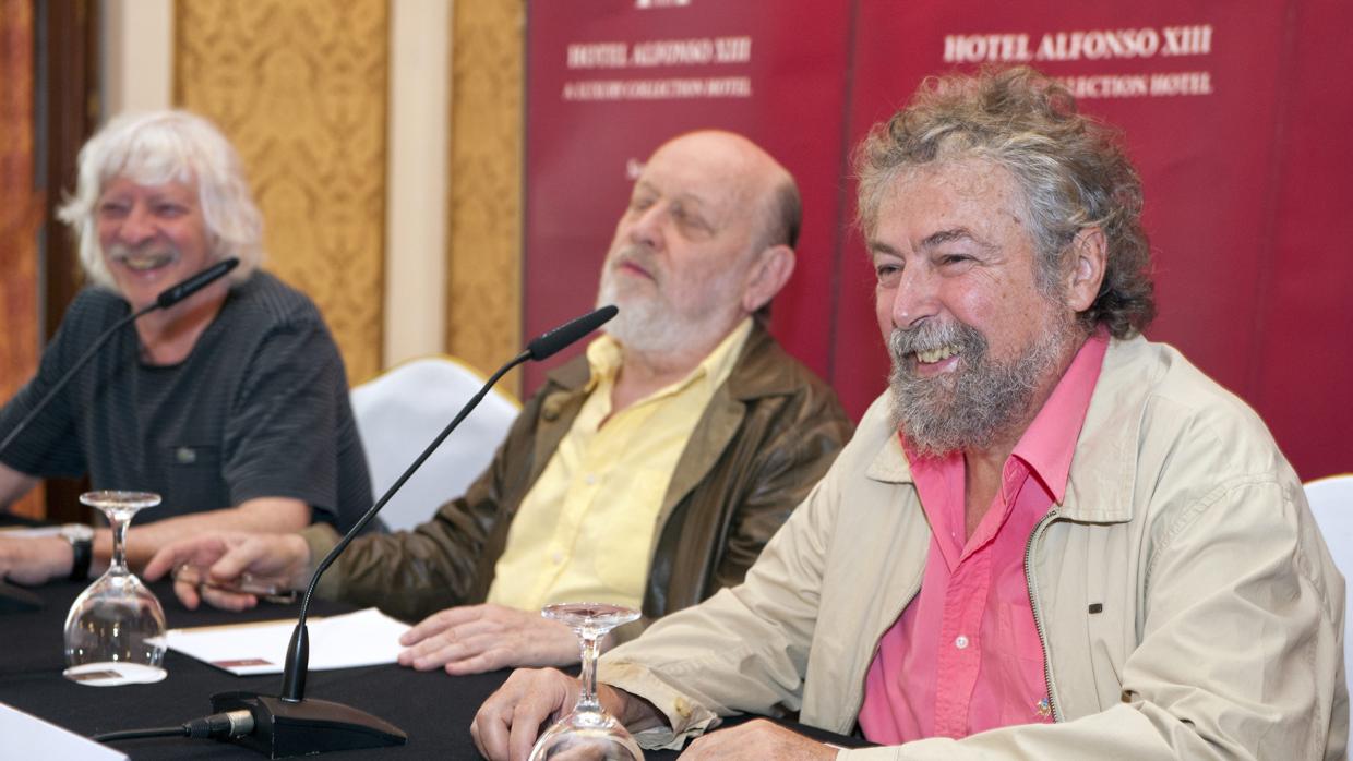 Carlos Núñez, durante una rueda de Prensa en Sevilla