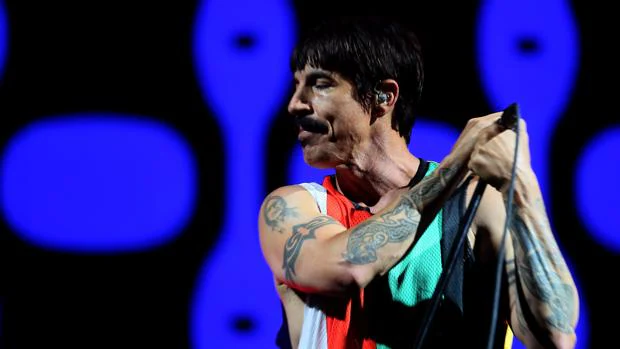 Anthony Kiedis, vocalista de los Red Hot Chili Peppers, durante su actuación en el FIB 2017