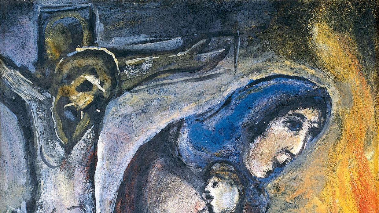 «Crucifixión», de Marc Chagall