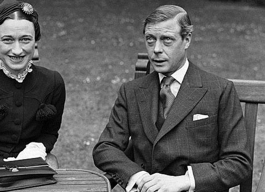 El duque de Windsor y su mujer, Wallis Simpson