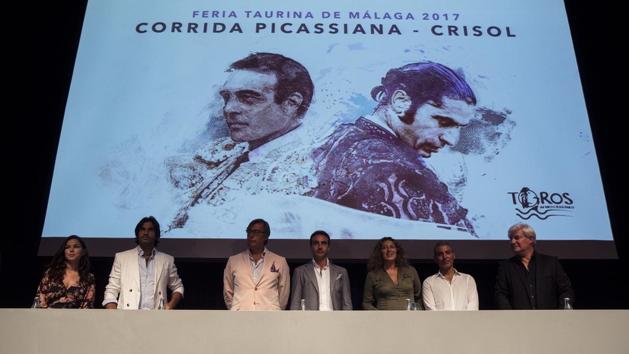 Presentación en el Museo Picasso de Málaga de la corrida Crisol