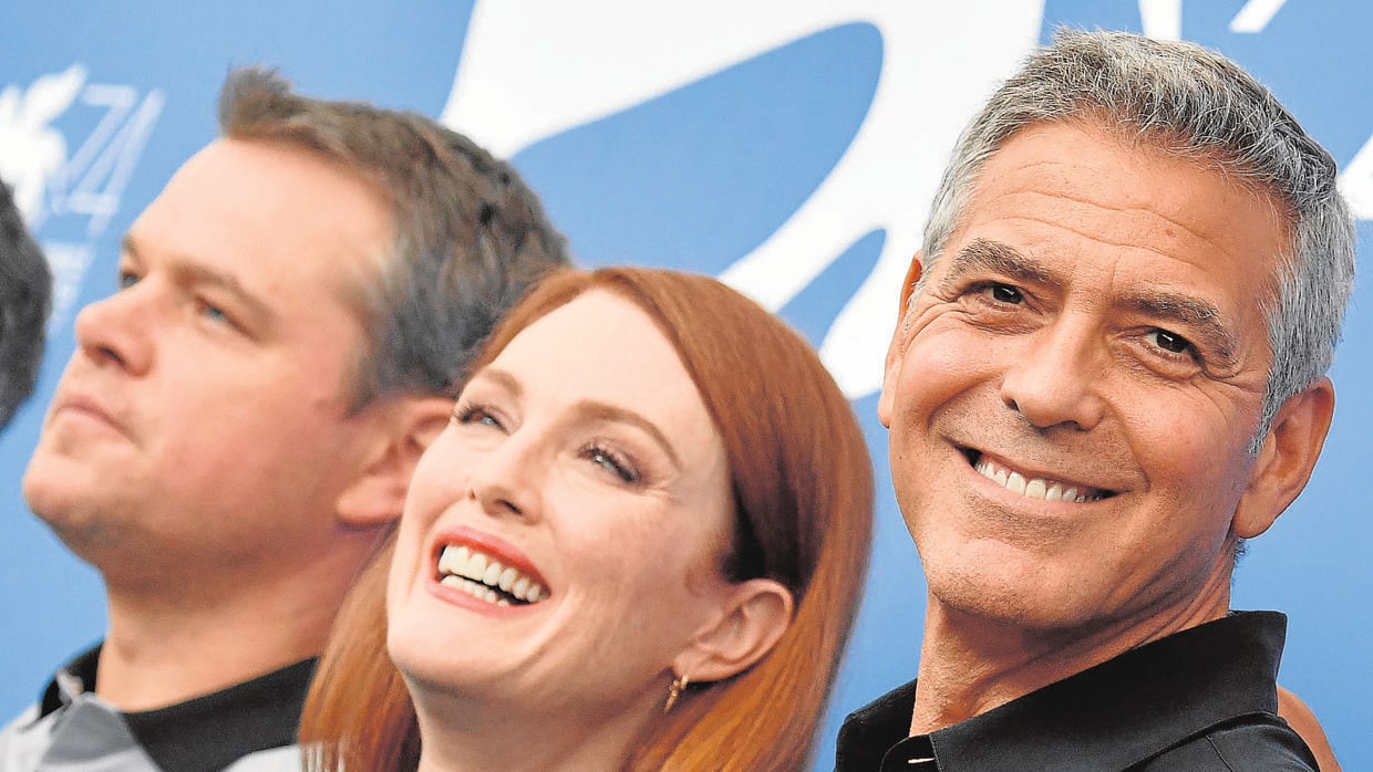 Matt Damon, Julianne Moore y George Clooney