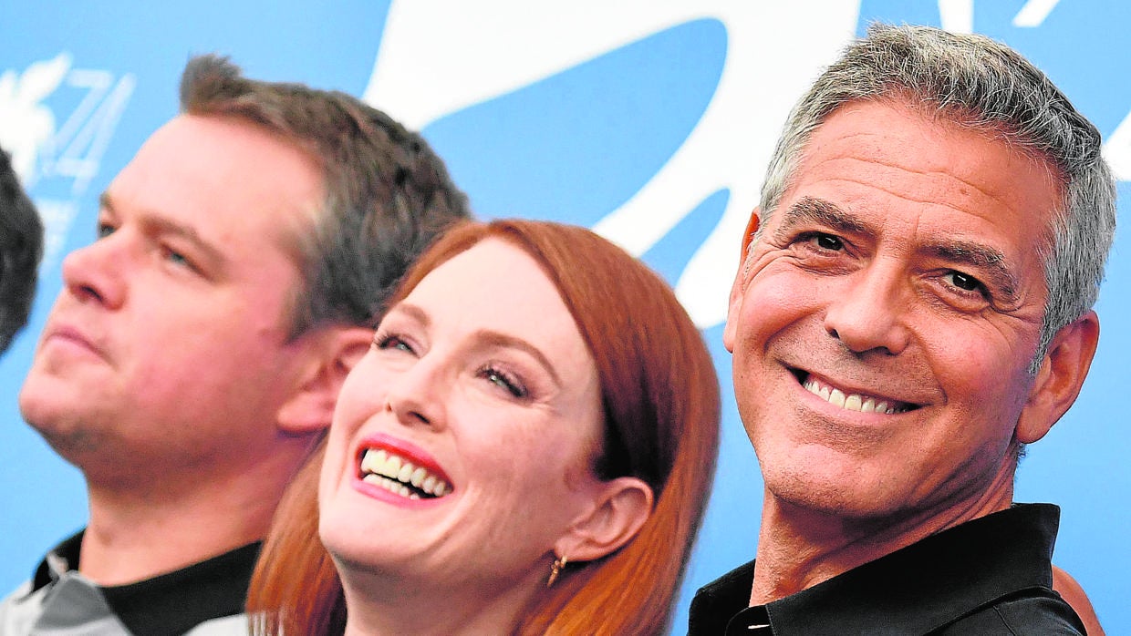 Matt Damon, Julianne Moore y George Clooney