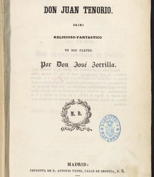 Manuscrito de «Don Juan Tenorio»
