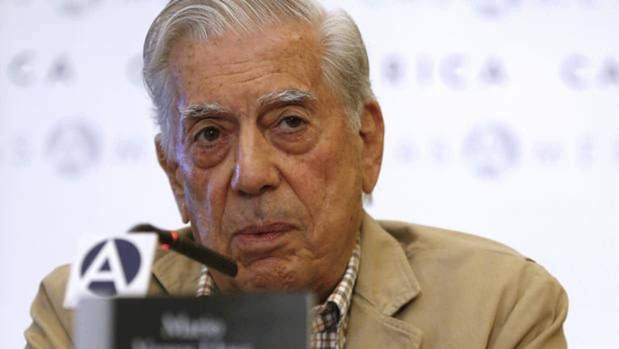 Mario Vargas Llosa, durante la presentación en Madrid de «Conversación en Princeton»