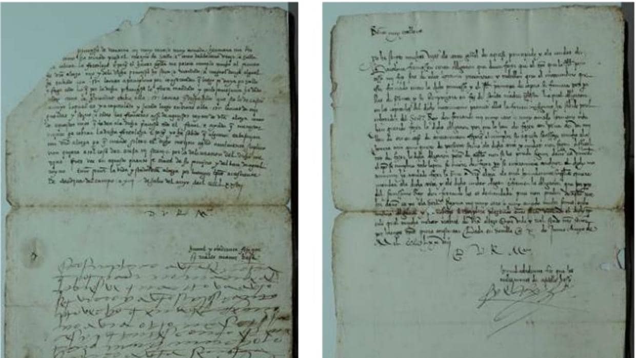 Carta manuscrita con nueve líneas autógrafas de Fernando II de Aragón y otra firmada por el monarca en 1478