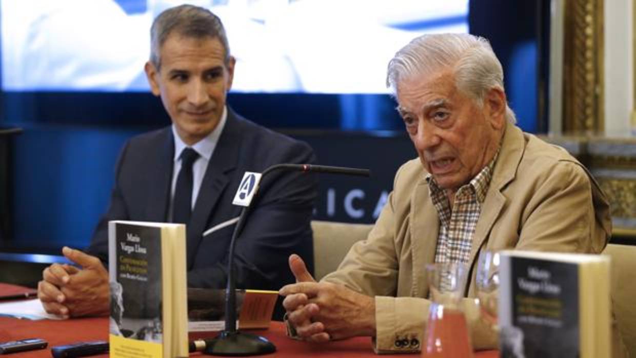 Mario Vargas Llosa, durante la presentación de su último libro en Madrid