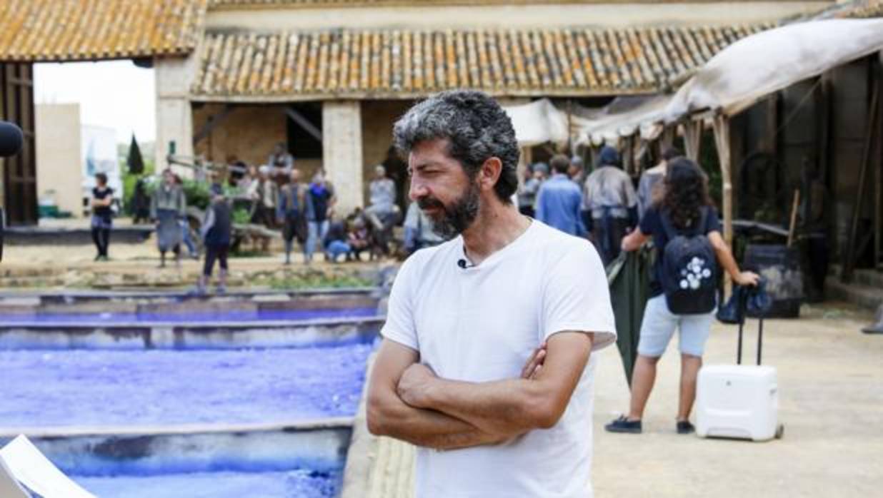 El cineasta Alberto Rodríguez, durante el rodaje
