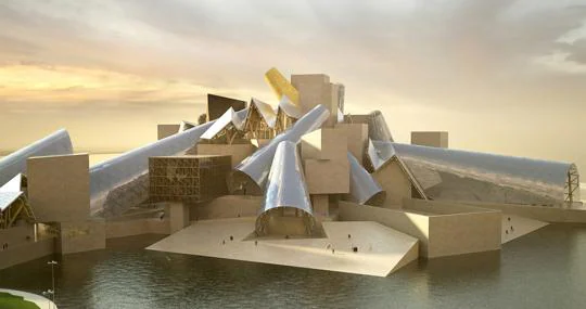 Proyecto de Gehry para el Guggenheim Abu Dabi. Construcción en suspenso