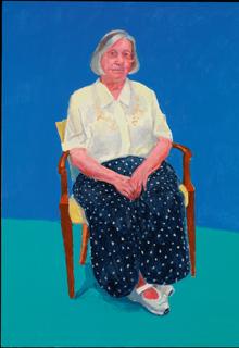 Retrato de Margaret Hockney, hermana del pintor