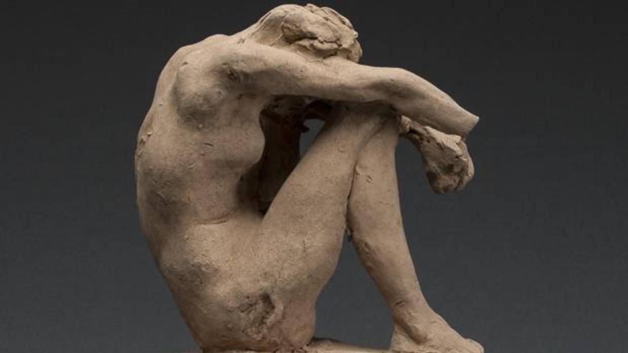 Uno de los estudios en yeso para «Las puertas del infierno», de Rodin