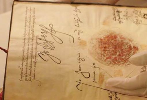 Firma manuscrita de Felipe II: «Yo, el Rey»