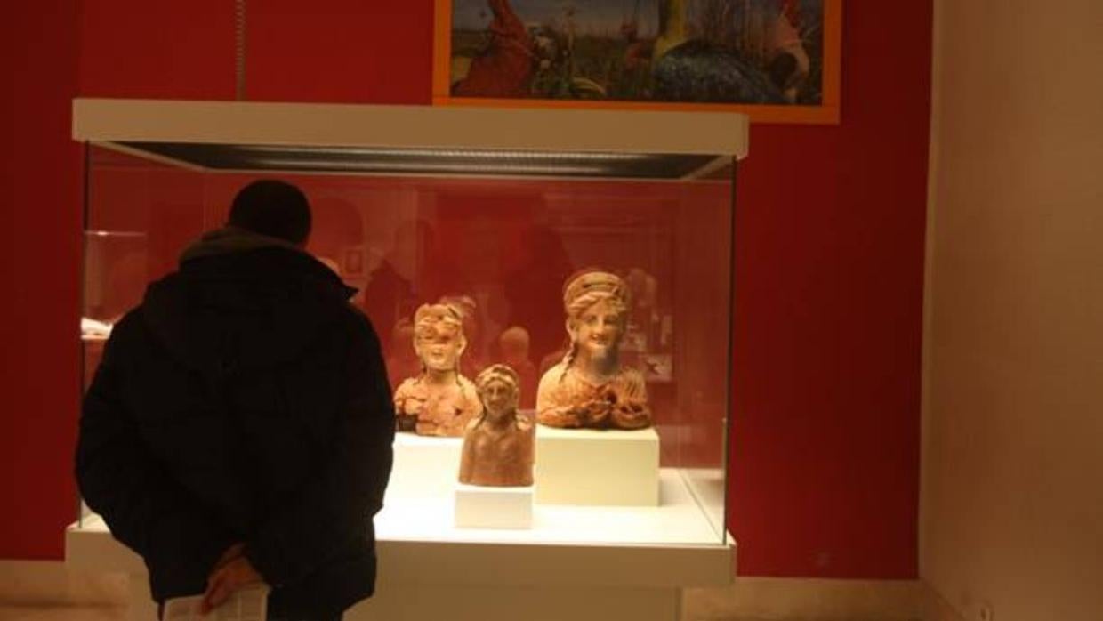 Varias de las piezas trasladadas al Museo de Cádiz.