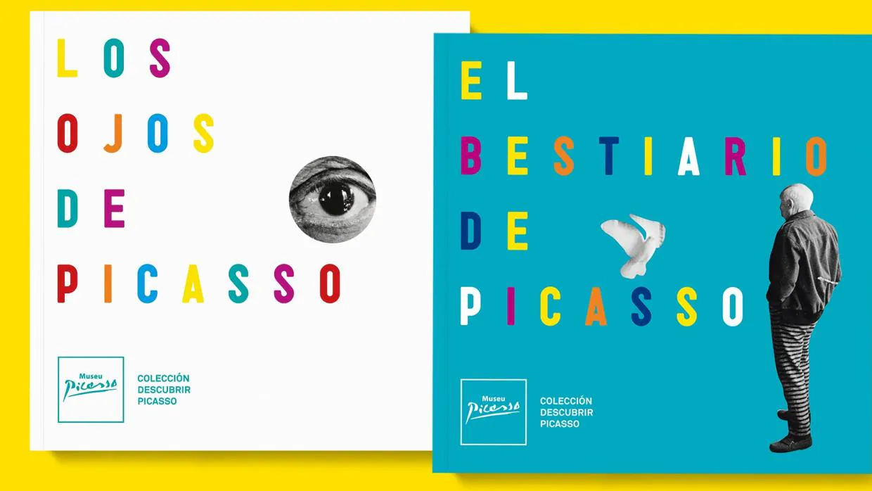 Portada de los dos primeros títulos de la colección «Descubrir Picasso»