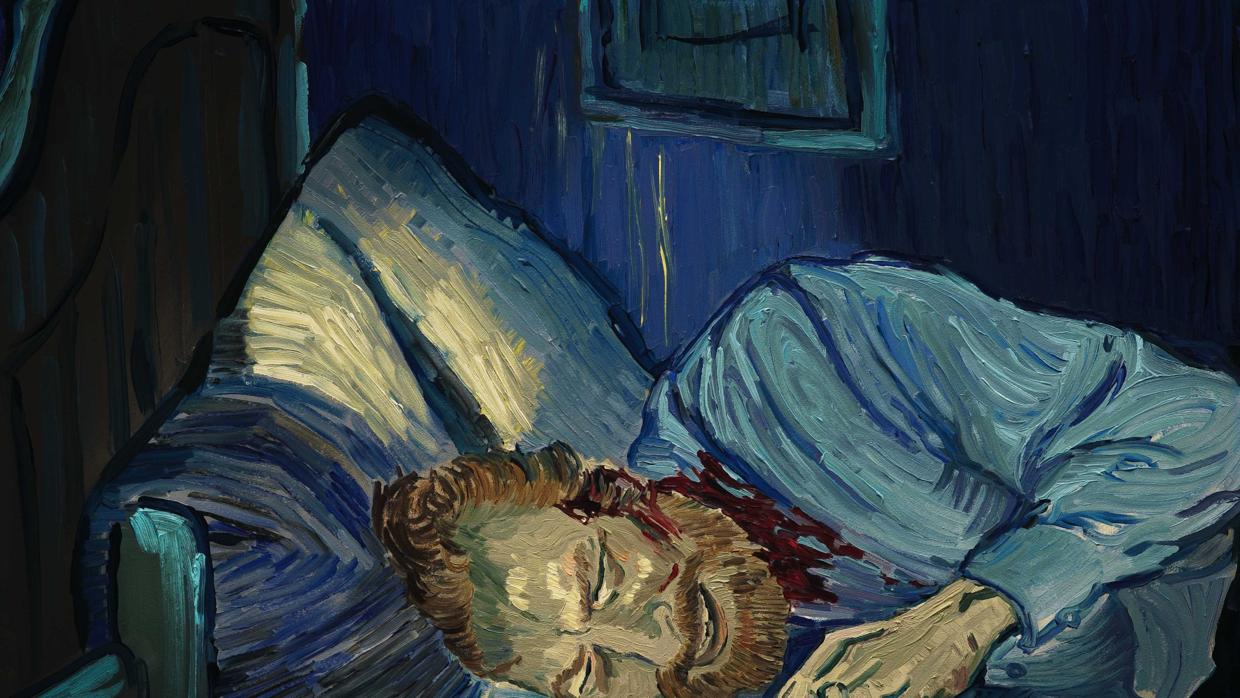 Imagen de la película, cuando Van Gogh se corta la oreja
