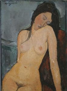 La obra de Modigliani mostrada en el aula