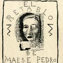 Cubierta del ejemplar del «Retablo de Maese Pedro», del cineasta
