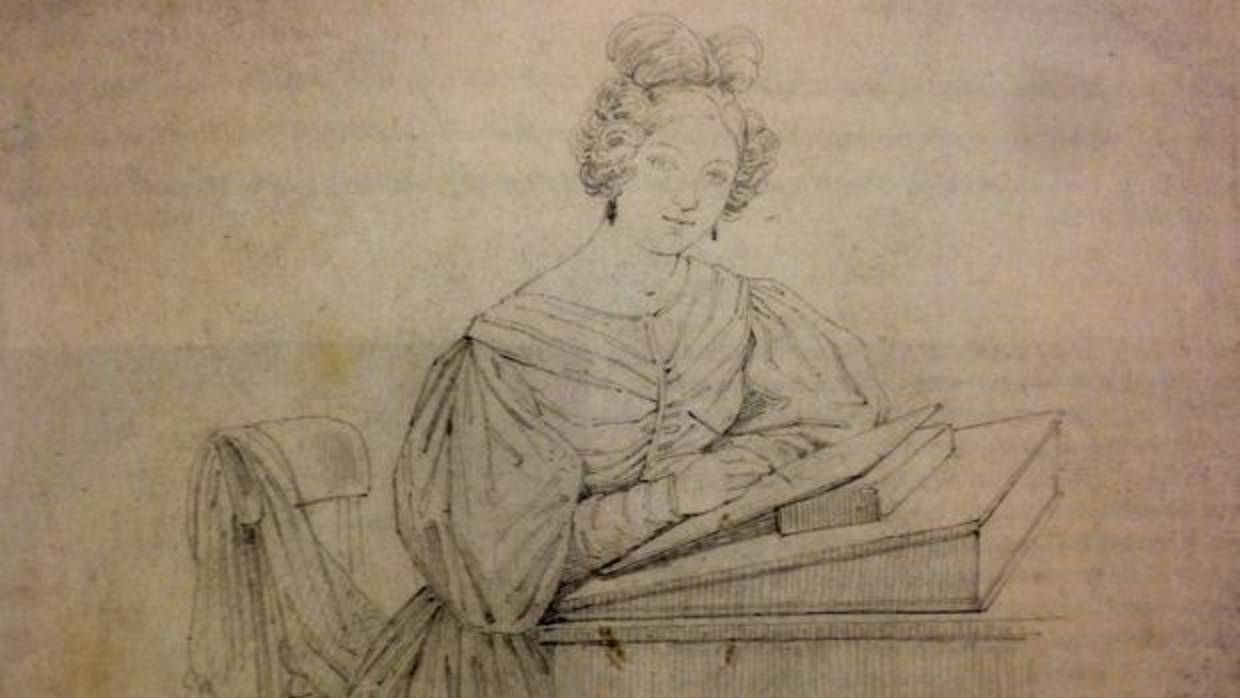 «Autorretrato en la mesa de dibujo», de Rosario Weiss