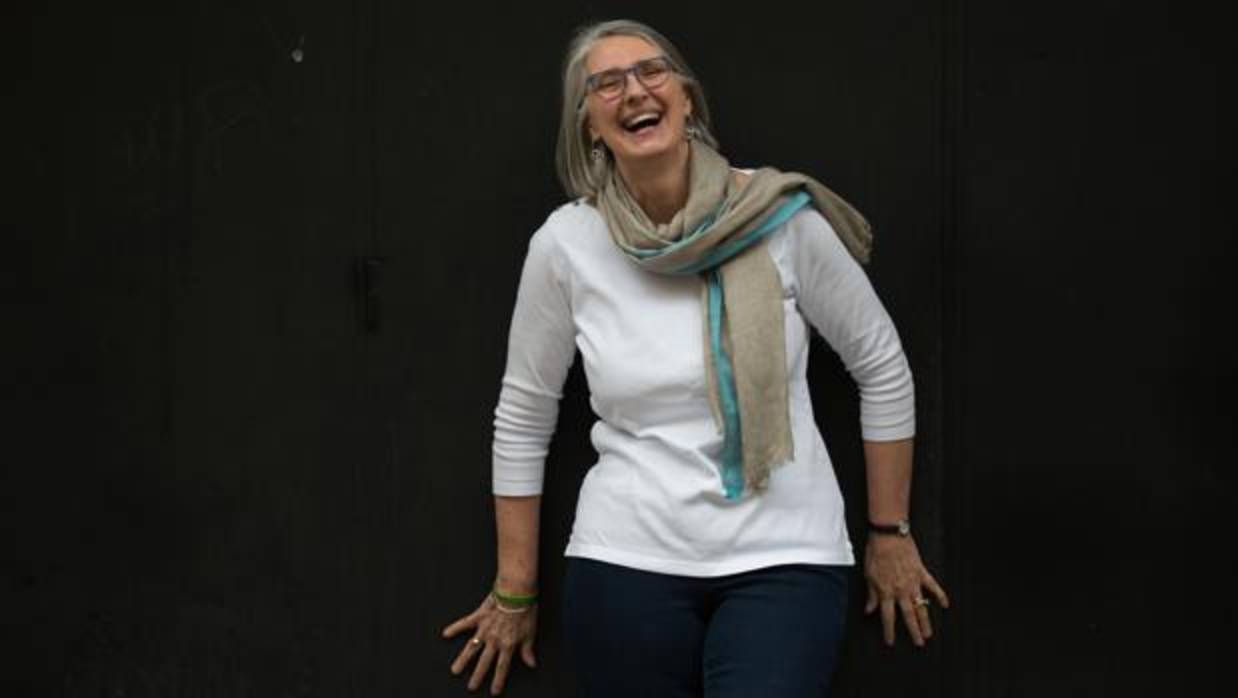 La escritora canadiense Louise Penny, fotografiada a su paso por Barcelona