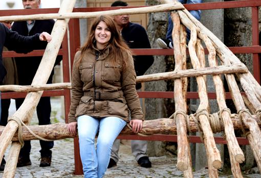 Carolina, una joven que «debutó» en el forcón