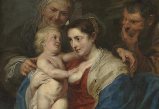 «La Sagrada Familia con Santa Ana», Rubens (hacia 1630)