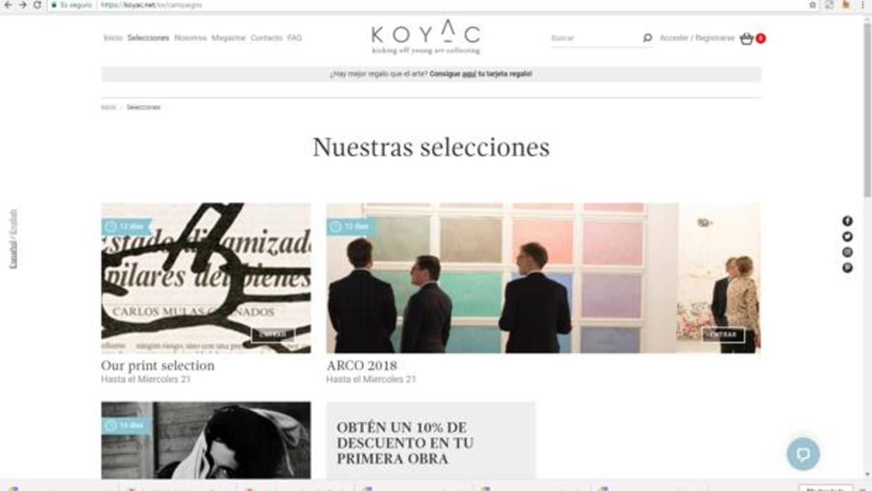 Koyac: arte bueno, bonito y barato para «millennials»