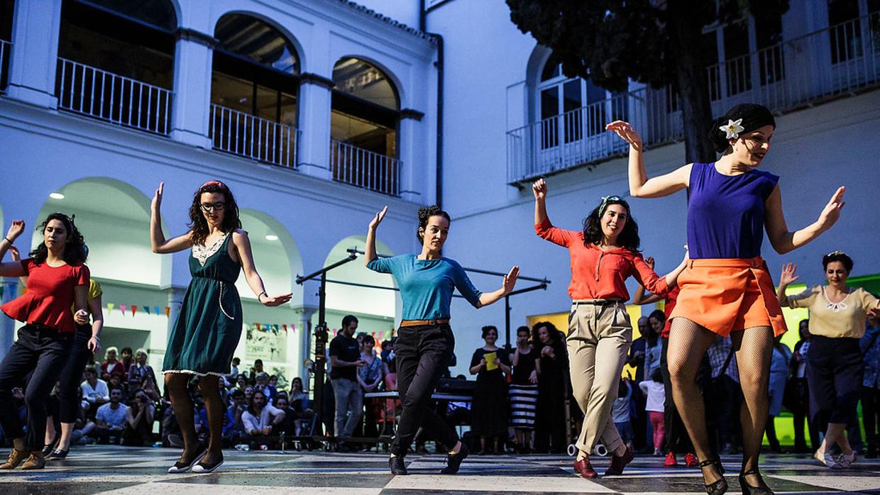 Demostraciones de baile en el Cicus, en el Sevilla Swing