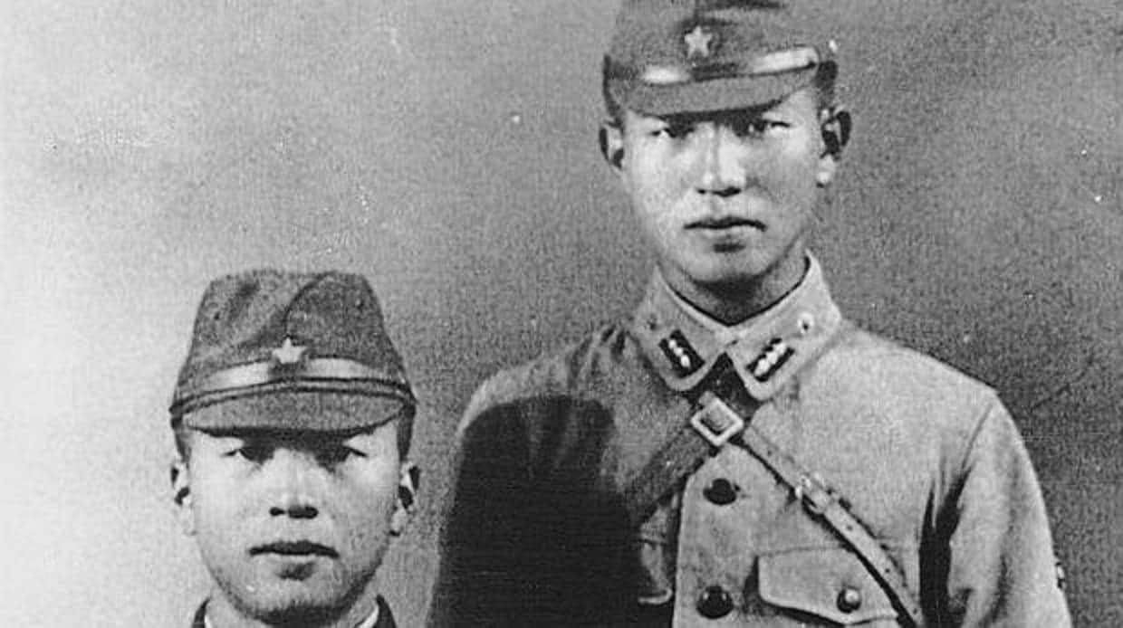 Dos soldados japoneses de la Segunda Guerra Mundial