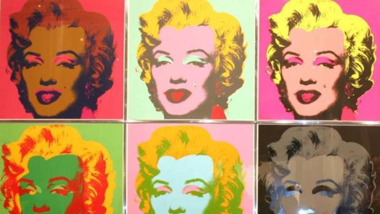 Algunos de los retratos de la actriz Marilyn Monroe facturados por Andy Warhol