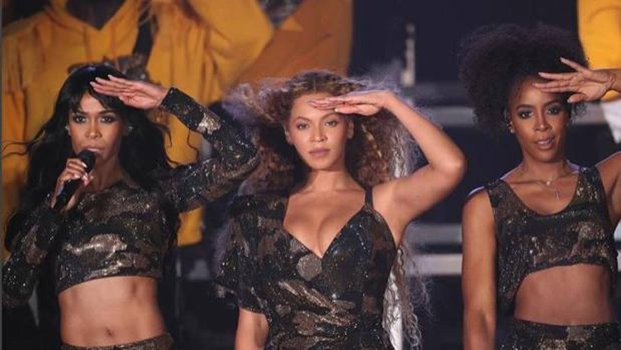 La cantante Beyonce durante un concierto