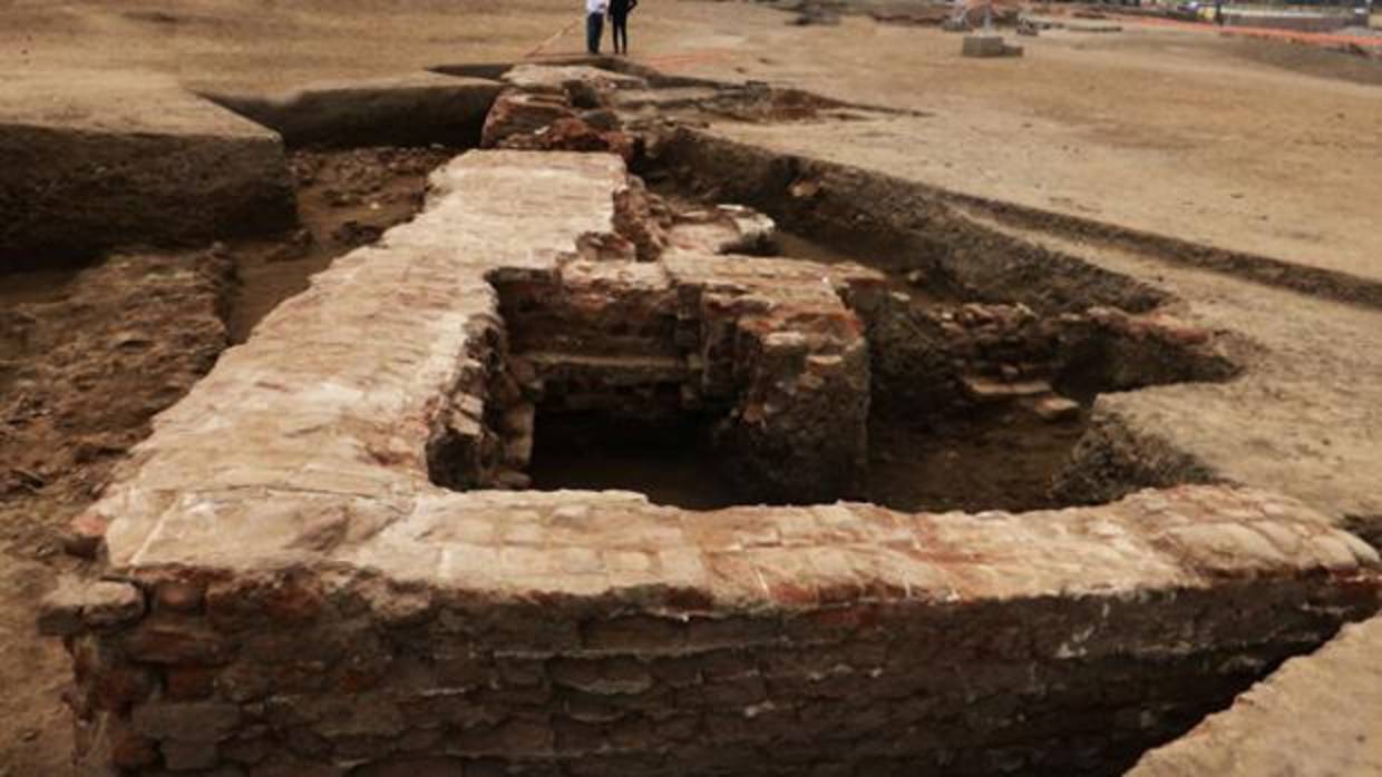 Restos del edificio grecorromano recién descubierto en Egipto