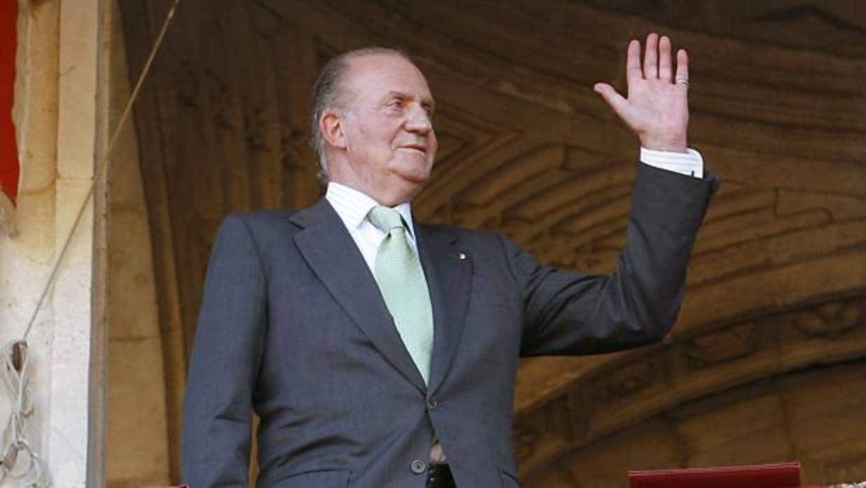El Rey Juan Carlos, en la corrida del Corpus de Sevilla del año 2008
