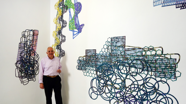 José María Báez: «Mi obra coloniza los muros de la galería»