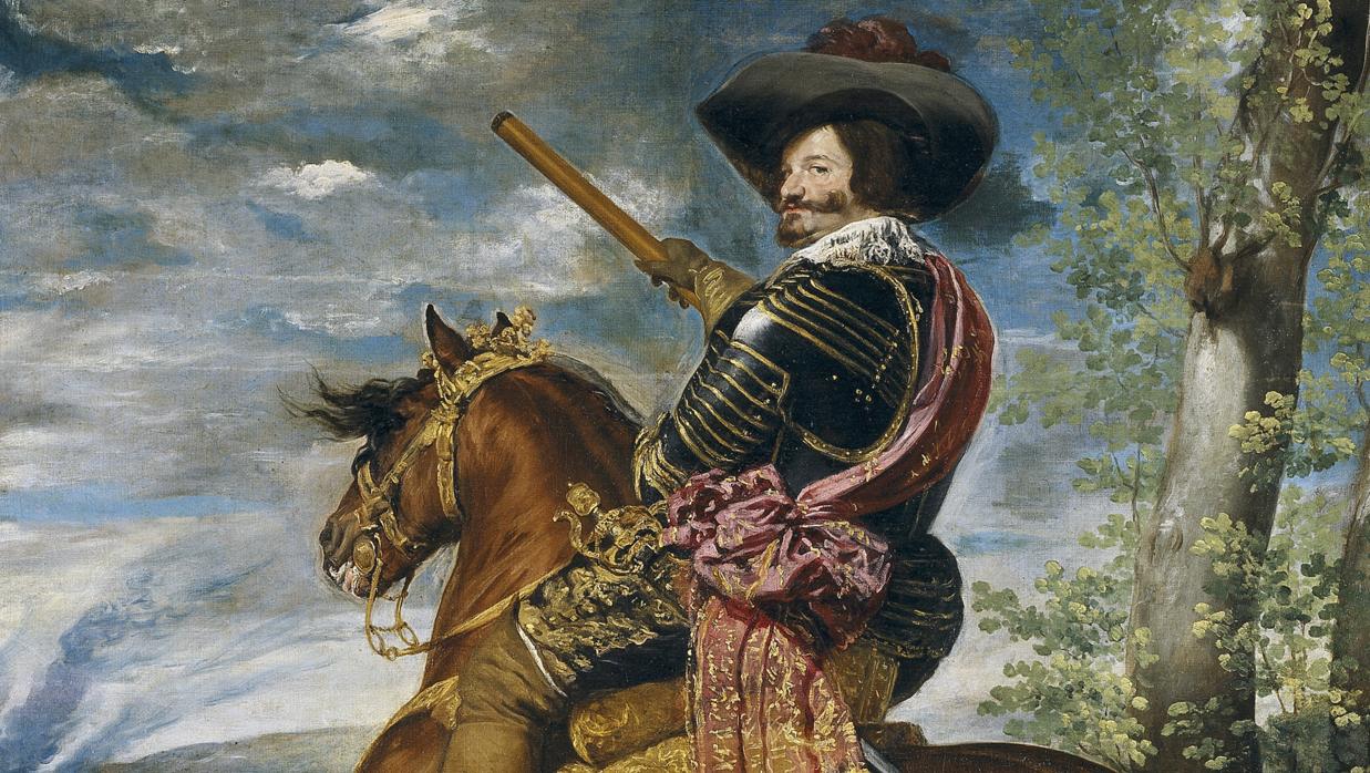 Detalle de «Gaspar de Guzmán, conde-duque de Olivares, a caballo», de Velázquez