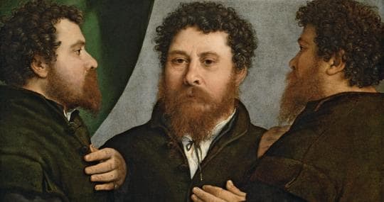 «Retrato triple de orfebre» (h. 1525-1535), de Lotto