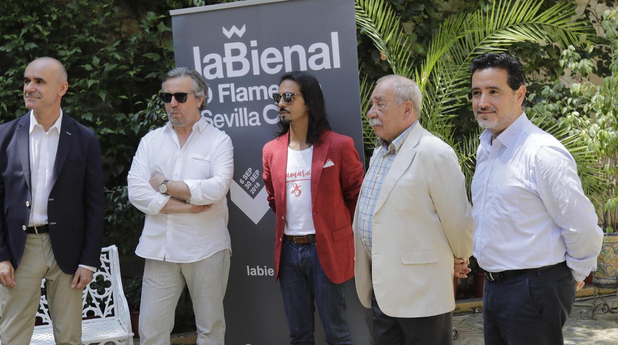 Antonio Muñoz, Felipe Benítez Reyes, Farruquito, Antonio Zoido y Ricardo Gascó