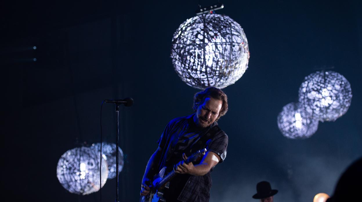 Eddie Vedder, durante el concierto de Pearl jam en Barcelona