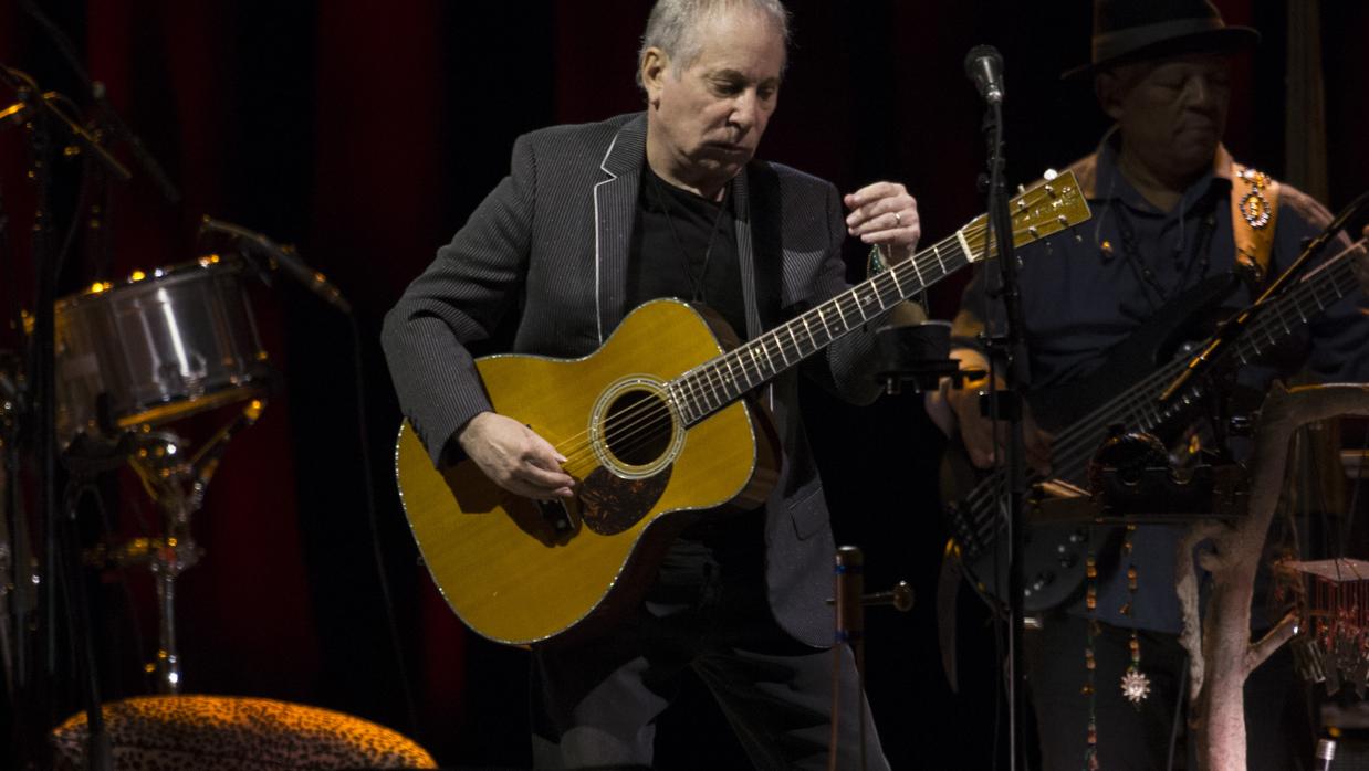 Paul Simon, durante su concierto en Madrid en 2016