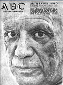 En 1937 Pablo Picasso pintó el «Guernica», el icono del siglo XX, para el pabellón español de la Exposición Internacional de París de aquel año. La muerte del genio ocupó la portada de ABC el 10 de abril de 1973.