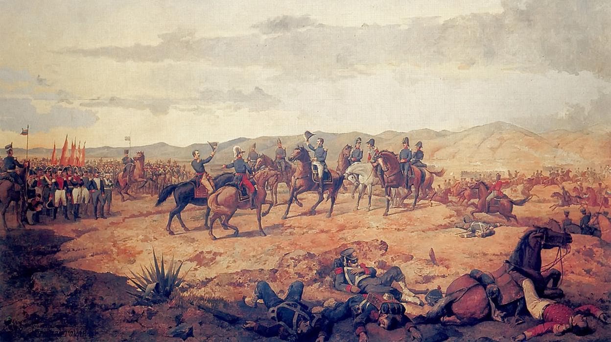 Óleo de la Batalla de Ayacucho en 1824