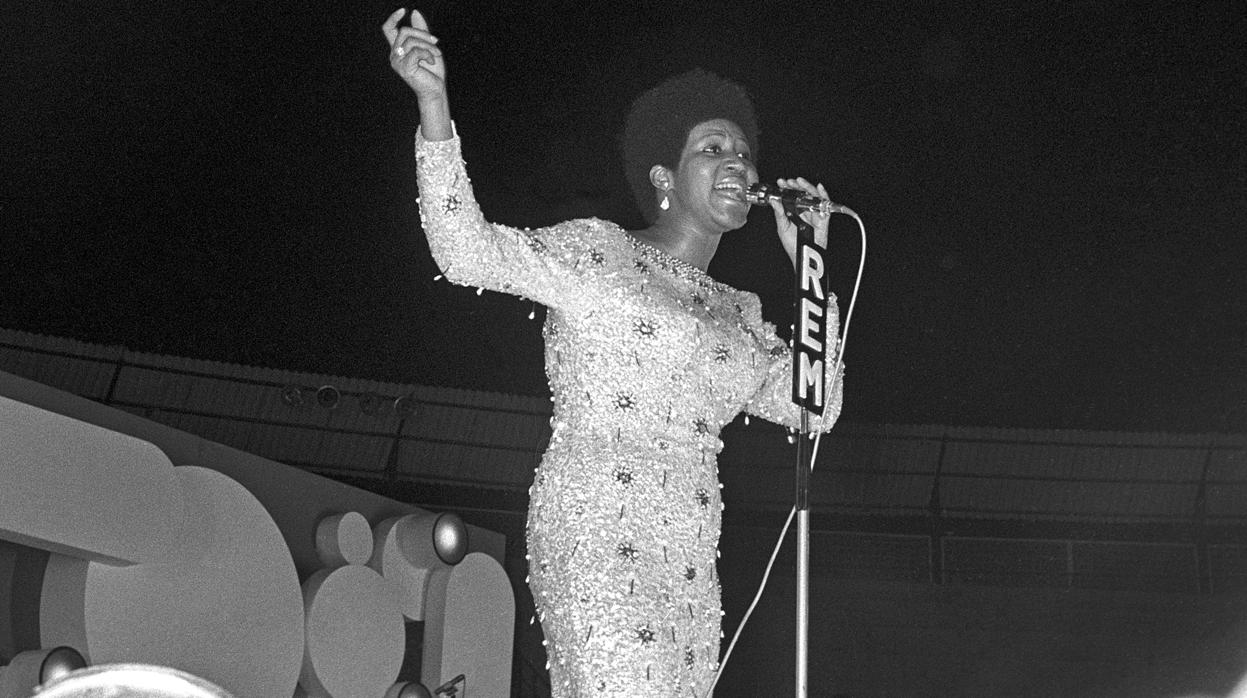 Aretha Franklin, en el Festival Español de la Canción de Benidorm en 1970