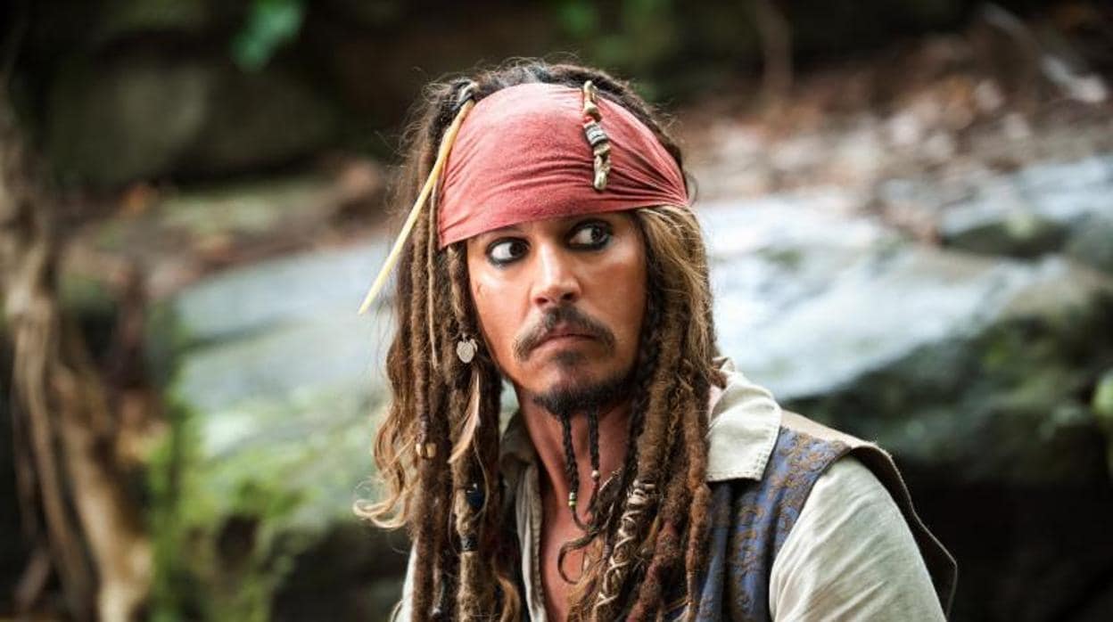 Johnny Depp en su papel de Jack Sparrow en «Piratas del Caribe»