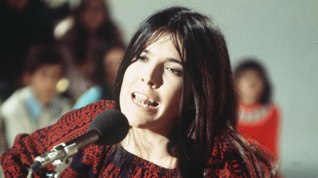Cecilia, en una actuación televisiva en 1973