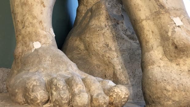 El Hércules Farnese, «herido» por la imprudencia de las obras de la futura Galería de Canalejas